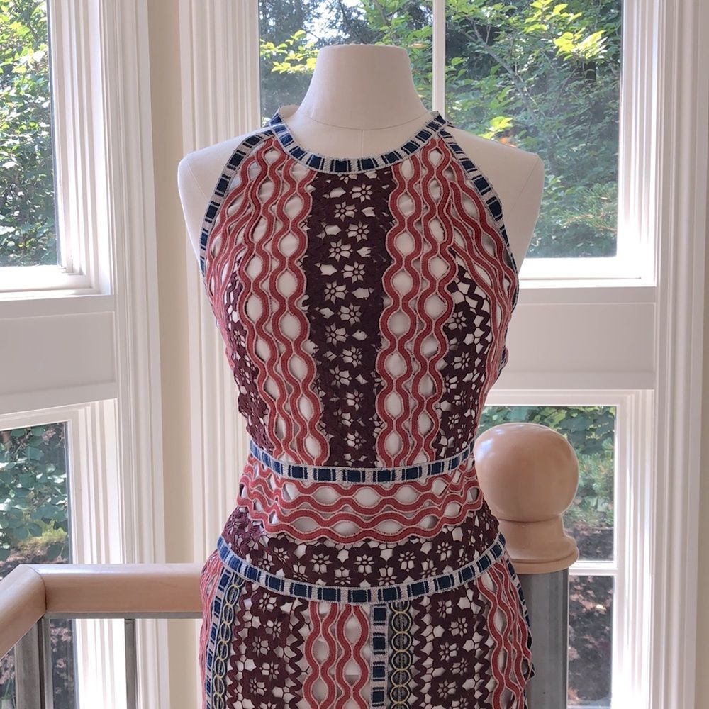 Tory Burch Multicolor Geometric Print Maxi Dress - Picture 6 of 15